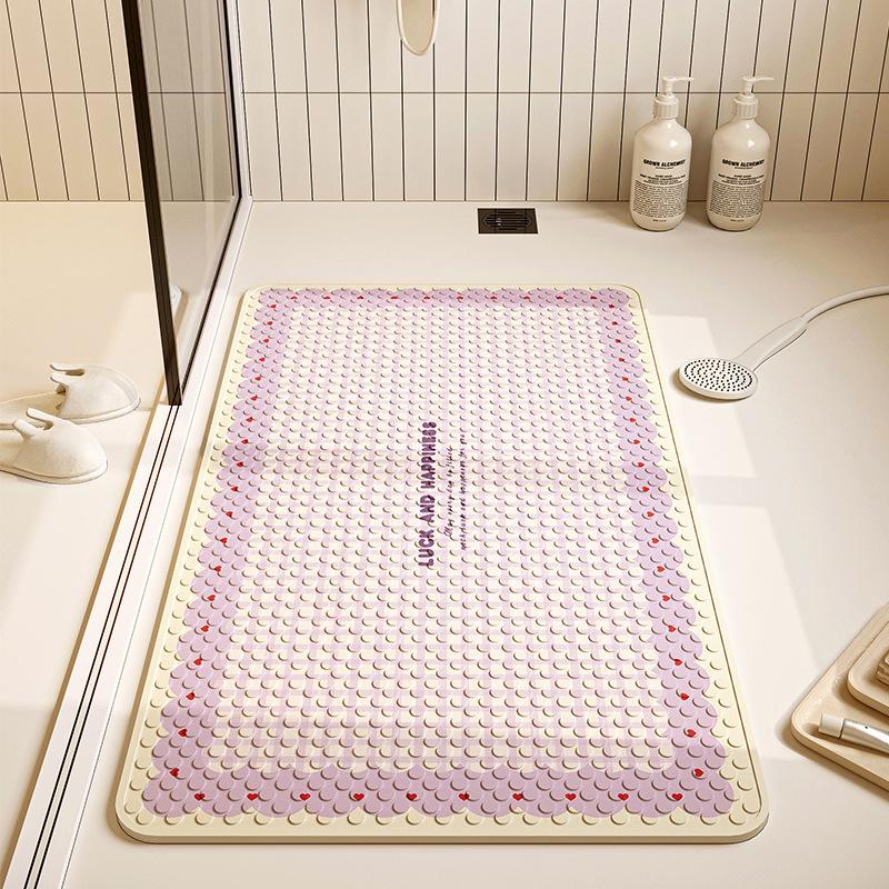 

Bathroom Anti-slip Mat Household Elderly and Children Bathroom Bath Anti-fall Suction Cup Mat Toilet Bathroom Waterproof Floor Mat 40*70cm