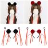 Weiche Pompons Necha Haarband Haargummi Schleife Dutt Stirnband Cosplay Party Haarstyling-Tool Für Anime-Charakter