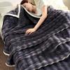 Solid Thickened Bubble Velvet Blanket Super Soft Cozy Flannel Sofa Cover Blanket Single Double Office Nap Air Conditioning Shawl