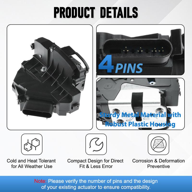 Rear Left Right Door Lock Actuator for Ford Focus 2012-2017 Escape Fiesta Lincoln MKZ MKX BF6AA26413AE AE8Z5426412A