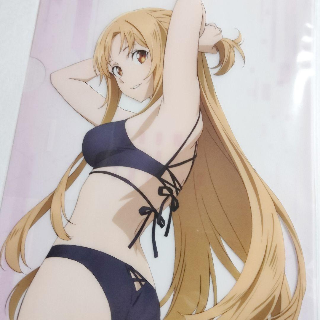 Sword Art Online Asuna SAO Swimsuit Clear File Bikini Black