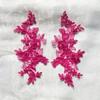 10Pcs Floral Lace Applique Pair Embroidery Flower Patch Sew On Lace Motif For Wedding Dress Garment Decoration