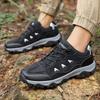 Hiking shoes extra large size 2025 four seasons men's shoes outdoor popular walking shoes mesh sneakers breathable and lightweight
