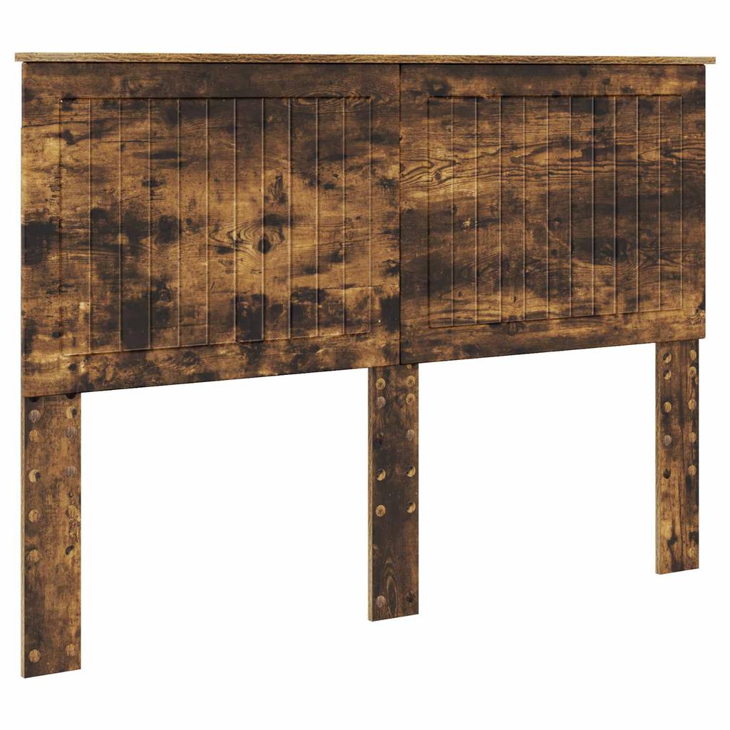Headboard with Smoked Oak Finish 140 cm Engineered Wood