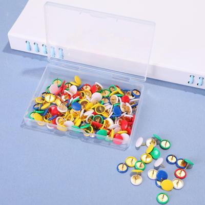 Colorful Flat-Head Square Thumbtacks for Wall and Sofa Decoration