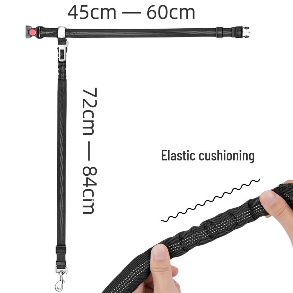 Reflective Elastic Safety Leash for Medium to Large Dogs - Shock-Absorbing and Explosion-Proof Design