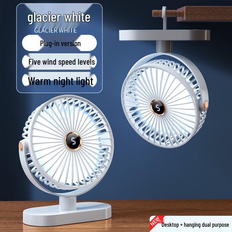 Yabuka Portable Rechargeable Desk & Hanging Fan