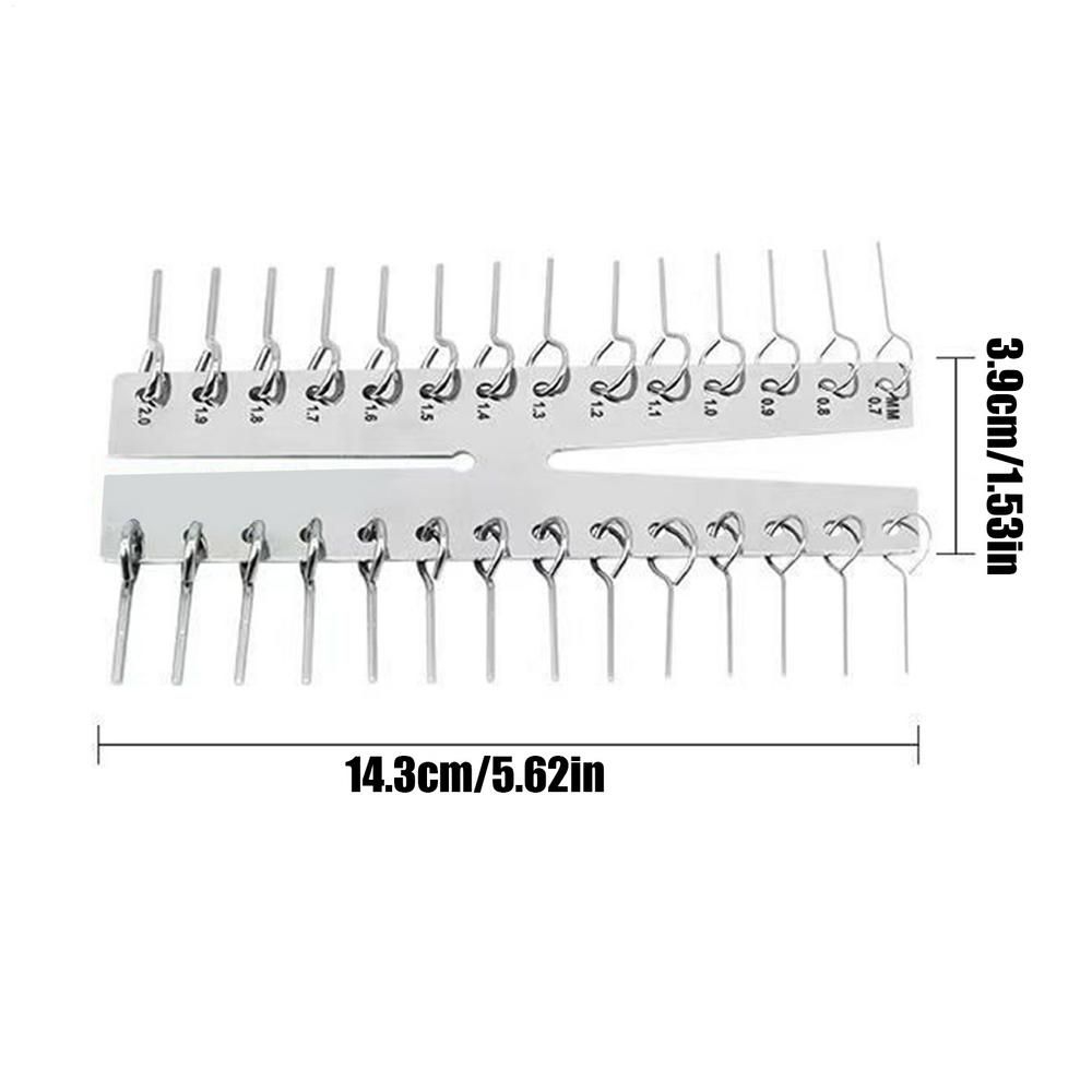 

Copper Tube Measuring Tool Non-Slip Metric Fittings Copper Capillary Tube Diameter Gauge for Hydraulic Pneumatic Process Control серебряный