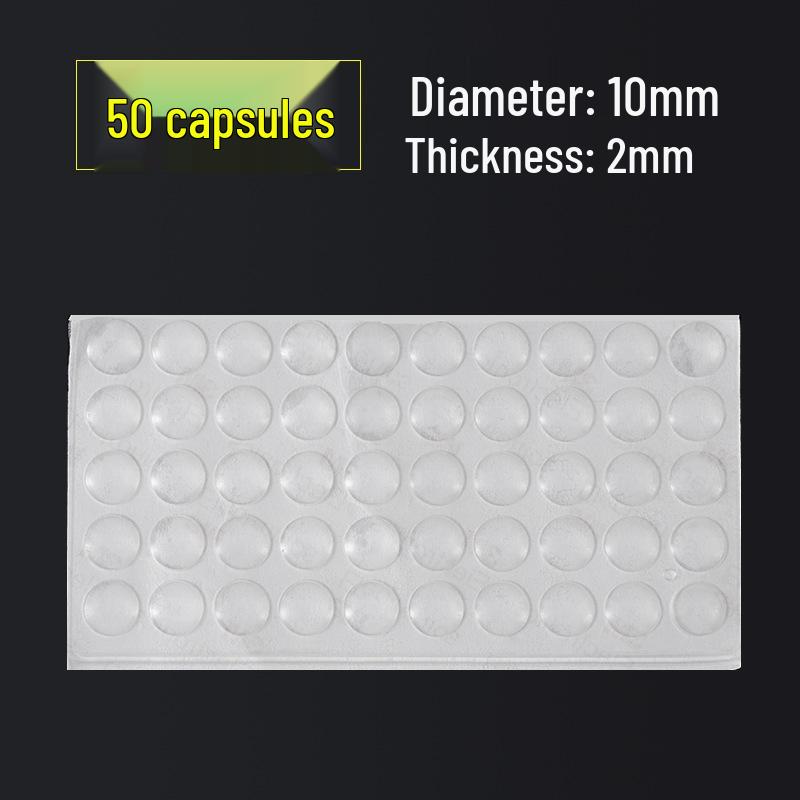 Cylindrical Transparent Silicone Anti-Collision & Non-Slip Furniture Pads