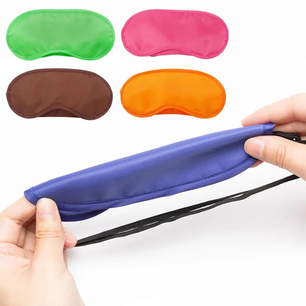 10Pcs Comfortable Sleep Eye Mask Shade Cover Blindfold Night Sleeping Travel Aid Sleeping Mask Blindfold Eyepatch Sleepmasker