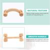 Wooden Round Roller 4 Wheels Waist Back Massager To Lose Weight To Eliminate Cellulite And Shape Wooden Stick Home