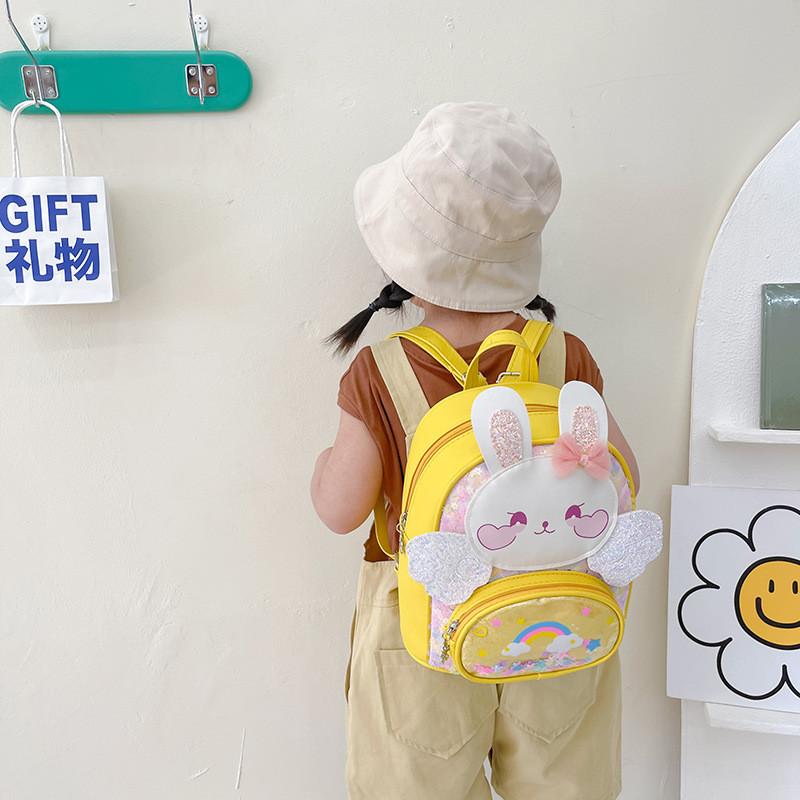 Adorable Korean Style Children Backpack With Cute Bunny Design For Boys And Girls