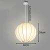 Modern Simple Led Lantern Pendant Light Restaurant Japanese Style Hanging Lights Teahouse Dining Room Fabric Droplights