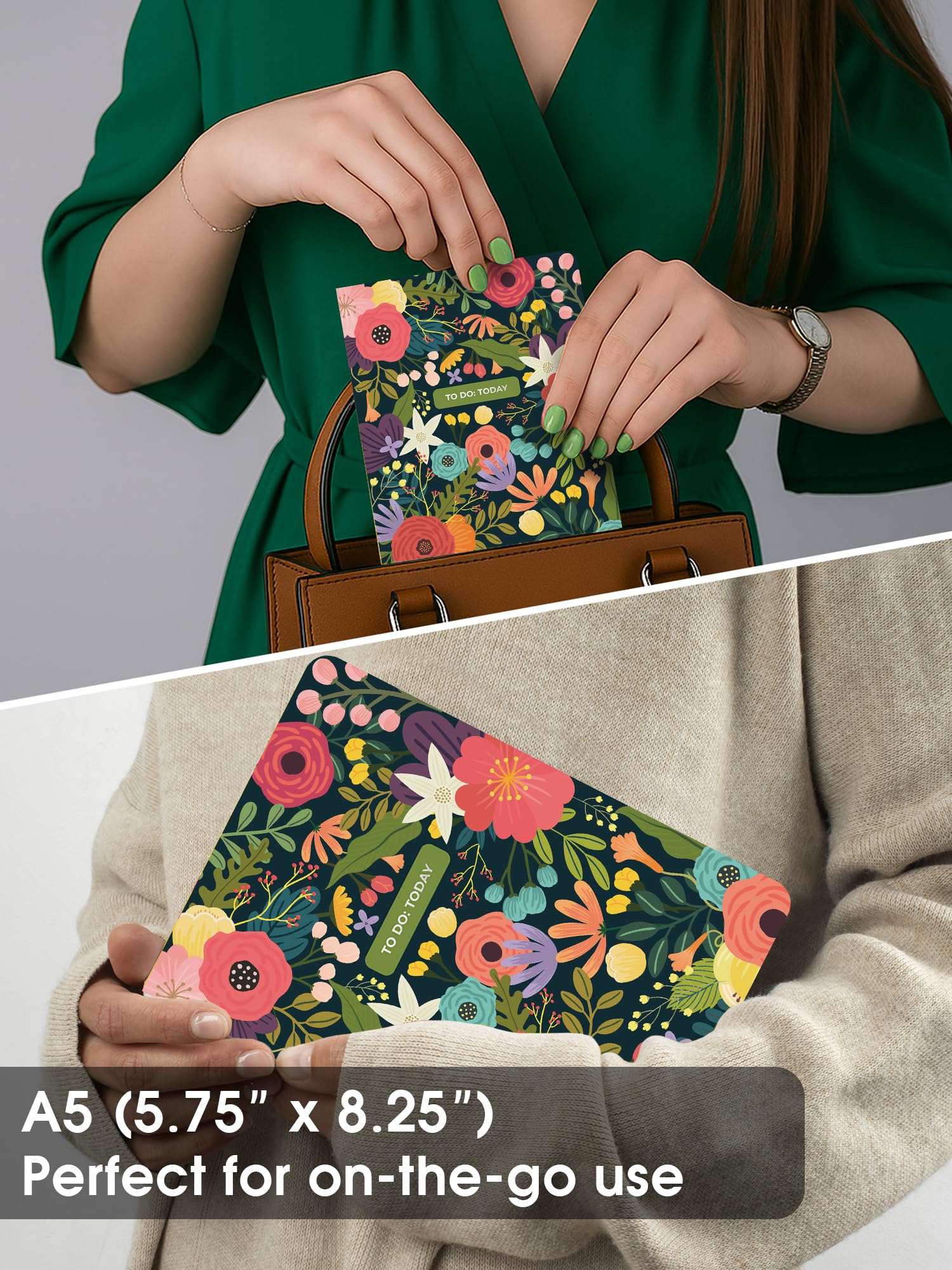 Doodle A5 Undated Planner Notebook  160 Pages (12-Month Planner + Notes), Soft Cover Journal With 80 Gsm Paper  Motivati A5