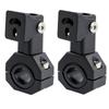 2x Aluminum Alloy Clamp Bracket Driving Fog Auxiliary Light Mounting 360 Degree Adjustment Horizontal Bull Bar Mounting Bracket