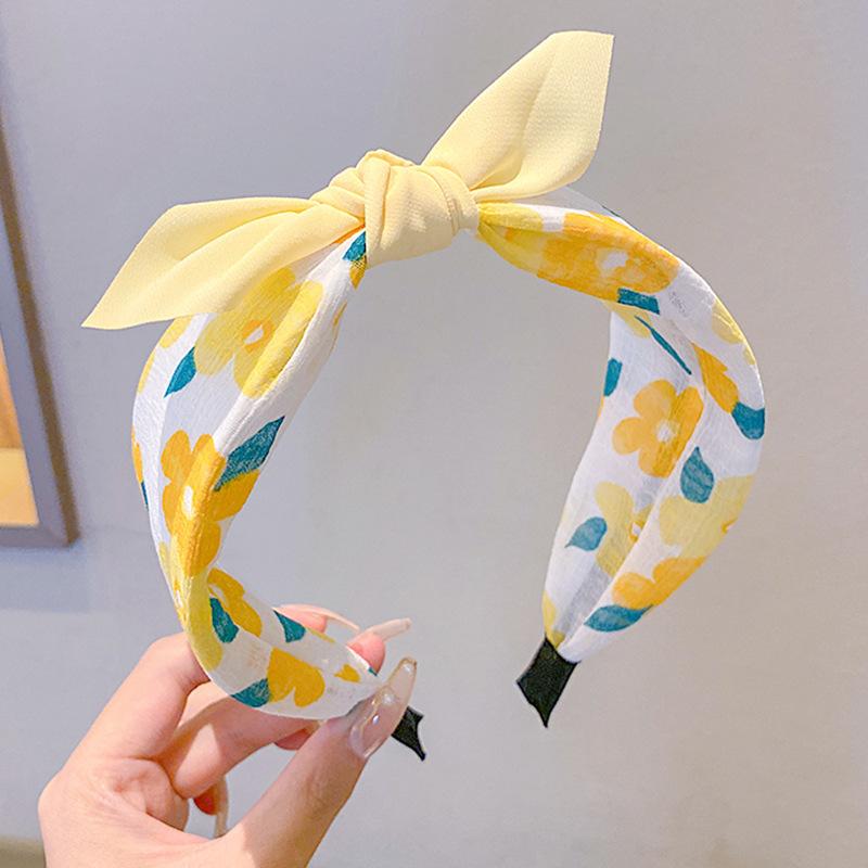 Koreanische Version Kinder Obst Cartoon Schleife Stirnband Mädchen Dreidimensionale Hasenohren Haarnadel Süßes Mädchen Breitkrempiges Stirnband