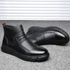 Herbst- und Winter Herrenstiefel Schneestiefel Freizeitschuhe Herren Reißverschluss Workwear Schuhe Herren Chelsea Kurzstiefel