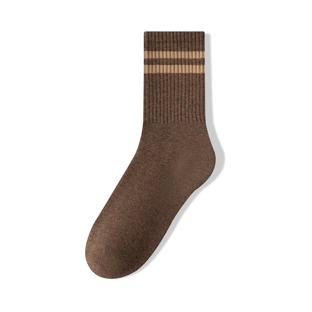 Socks - Men's Anti-Sweat and Deodorant Cotton Socks - Fashionable and Versatile Color Schemes - Double-Hook Mid-Calf Men's Socks