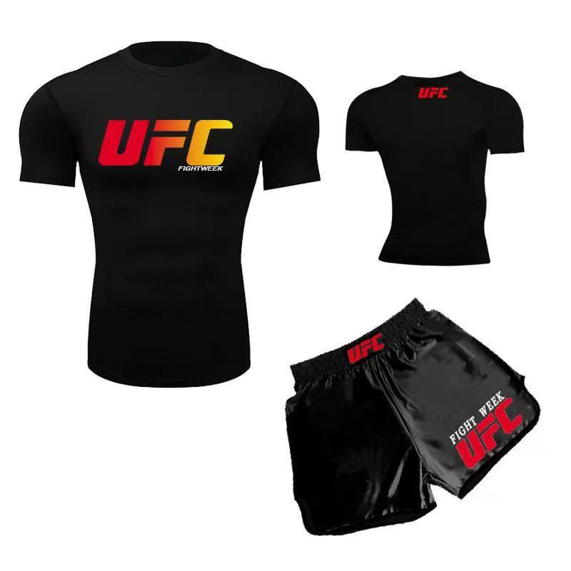 MMA Trainingsshorts Set Herren Damen - Schnelltrocknend Boxen Muay Thai Kampfsportbekleidung Fitnessstudio Fitness