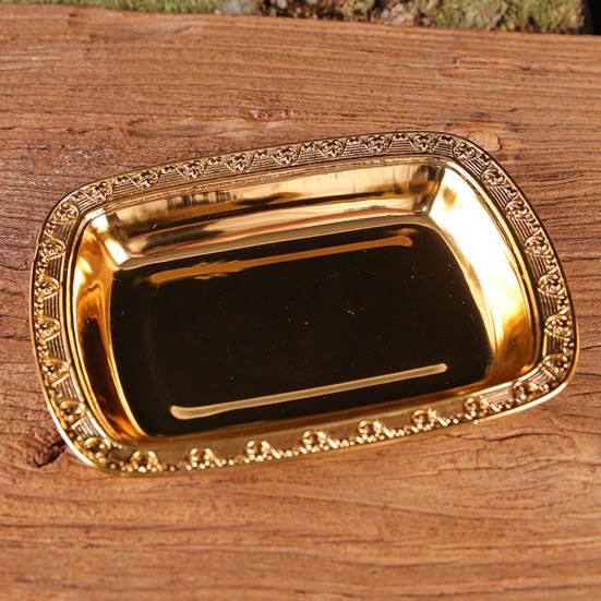 Food Container with Lid Dustproof Stainless Steel Butter Dish Box Serving Tray Hotel Supplies