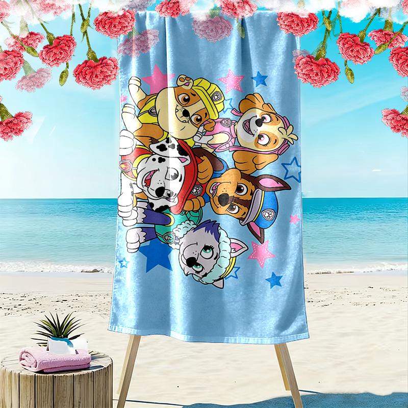 PAW Patrol2 Print Beach Towel, Large Soft Quick Dry Towel for Beach Camping Swimming