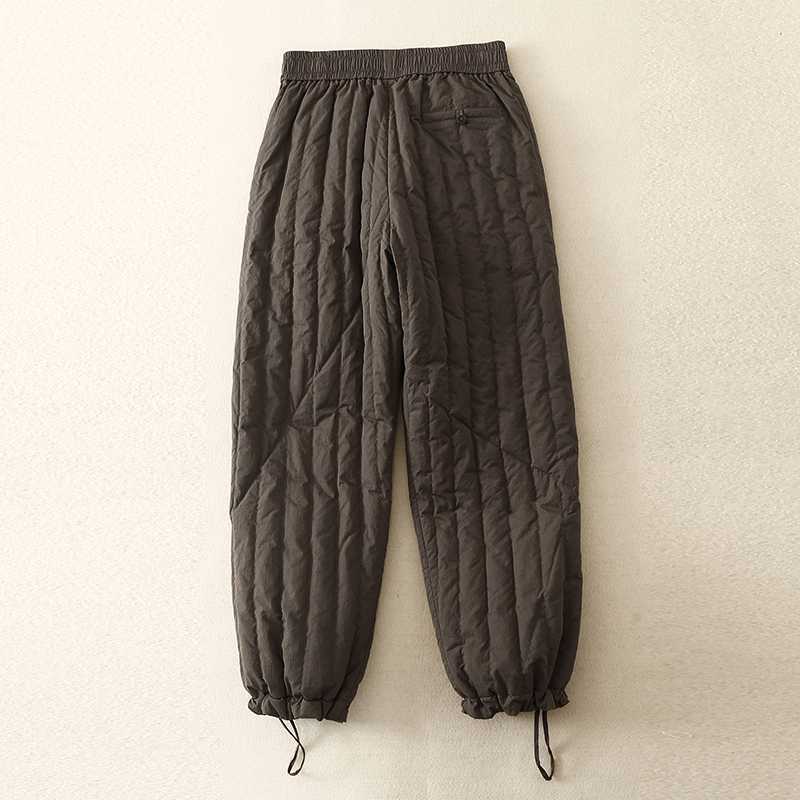 Winter New Literary Retro Big Yards Loose Warm Cotton Pants Female Casual Fashion Straight Pants