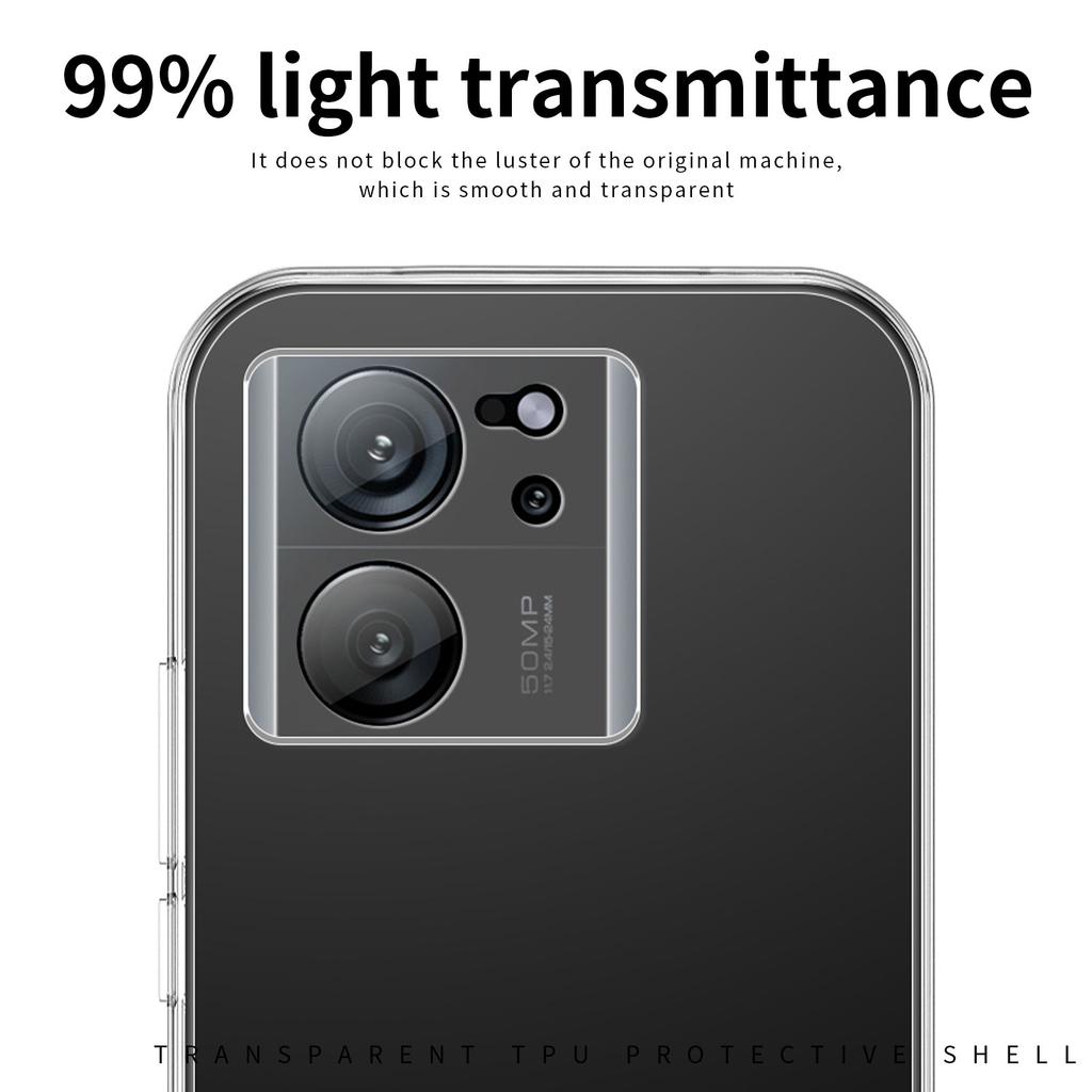 MOFI For Xiaomi 13T/13T Pro/Redmi K60 Ultra Case HD Clear Phone Cover Soft TPU Mobile Phone Shell