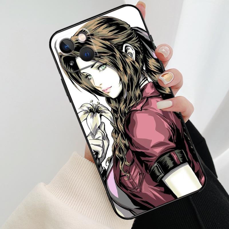 Aerith Gainsborough Final Fantasy Phone Case For iPhone 11 12 13 14 15 16 Pro Max Mini X XR XS Max Plus Cover Funda
