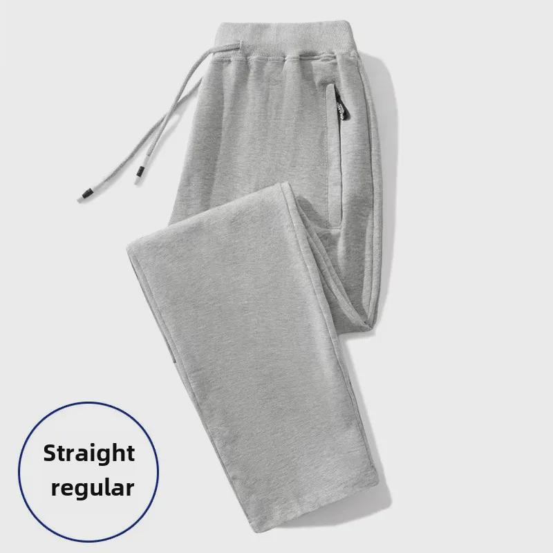2024 Men's Warm Slim-Fit Plus Velvet Sweatpants: Autumn/Winter Thickened Casual Sportswear