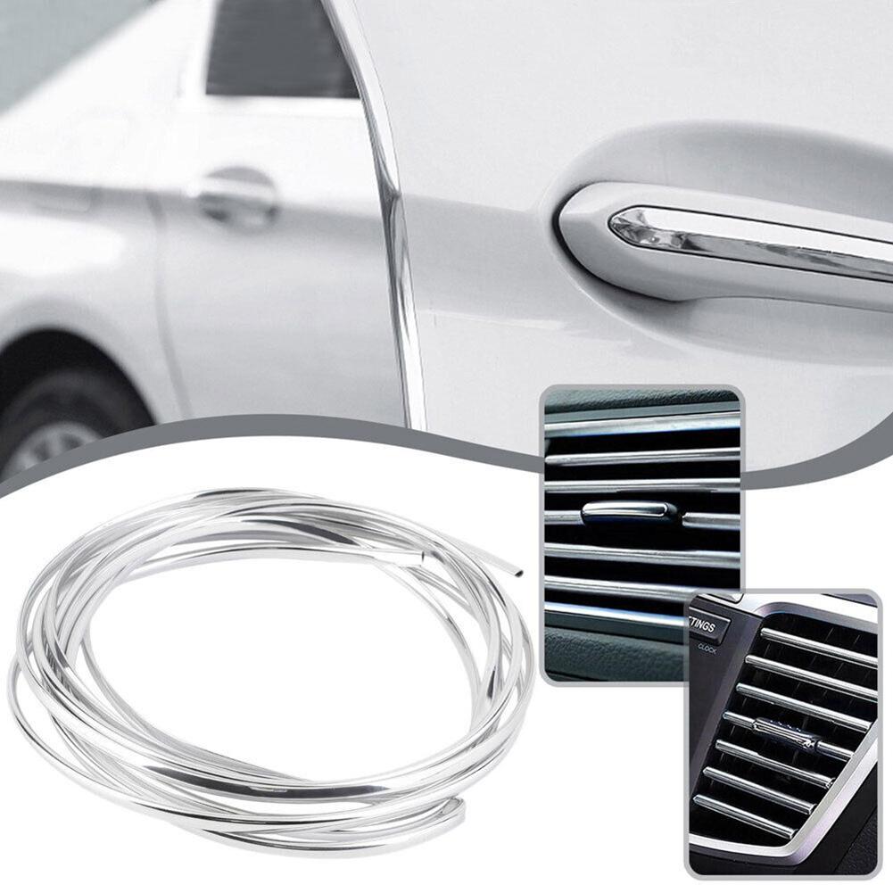 Protection Strip Moulding Car Door Edge ABS+Chrome Brand New
