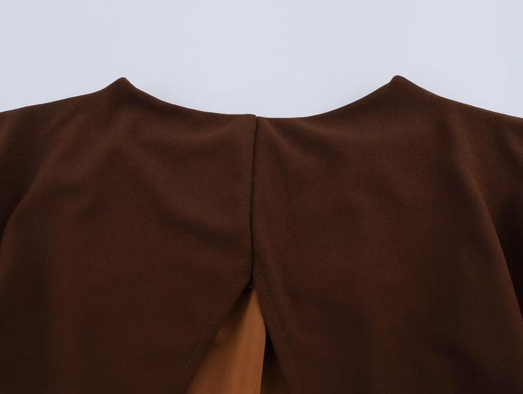 2025 Frühling Damen Europäischer & Amerikanischer Stil Ballon-Silhouette Kurzes Top & Midi-Rock