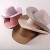 2026 Shinehats OEM Bunt Weiß Schwarz Großhandel Damen Hüte Individuell Wollfilz Westliche Sombreros Vaqueros Cowboy Fedora Hüte