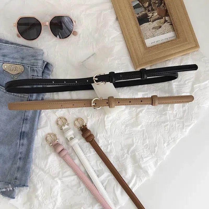 Stylish Cozy And Womens Pu Leather Belt With Chic Gold Buckle Available In Multiple Color Choices