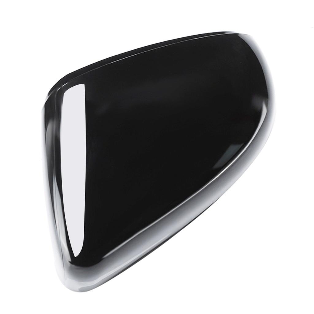 Black Car Left Rearview Mirror Housing Shell Cover Gloss Black Decor Cap