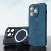 Vintage Lamb Skin Leather Deer for Magsafe Wireless Charge Case for iPhone 16 15 14 13 12 11 Pro Max 15Pro 14Pro Full Covers