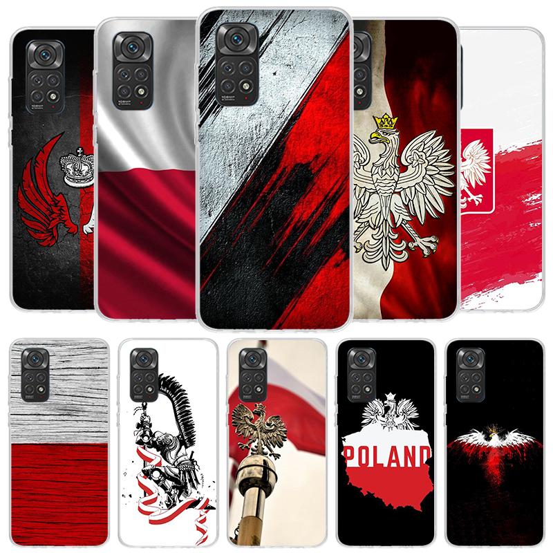 Poland Flag Cover Phone Case For Xiaomi Redmi Note 15 14 13 12 11 10 Pro Plus 14S 12S 11S 11T 11E 10S Soft Fundas Shell Redmi No