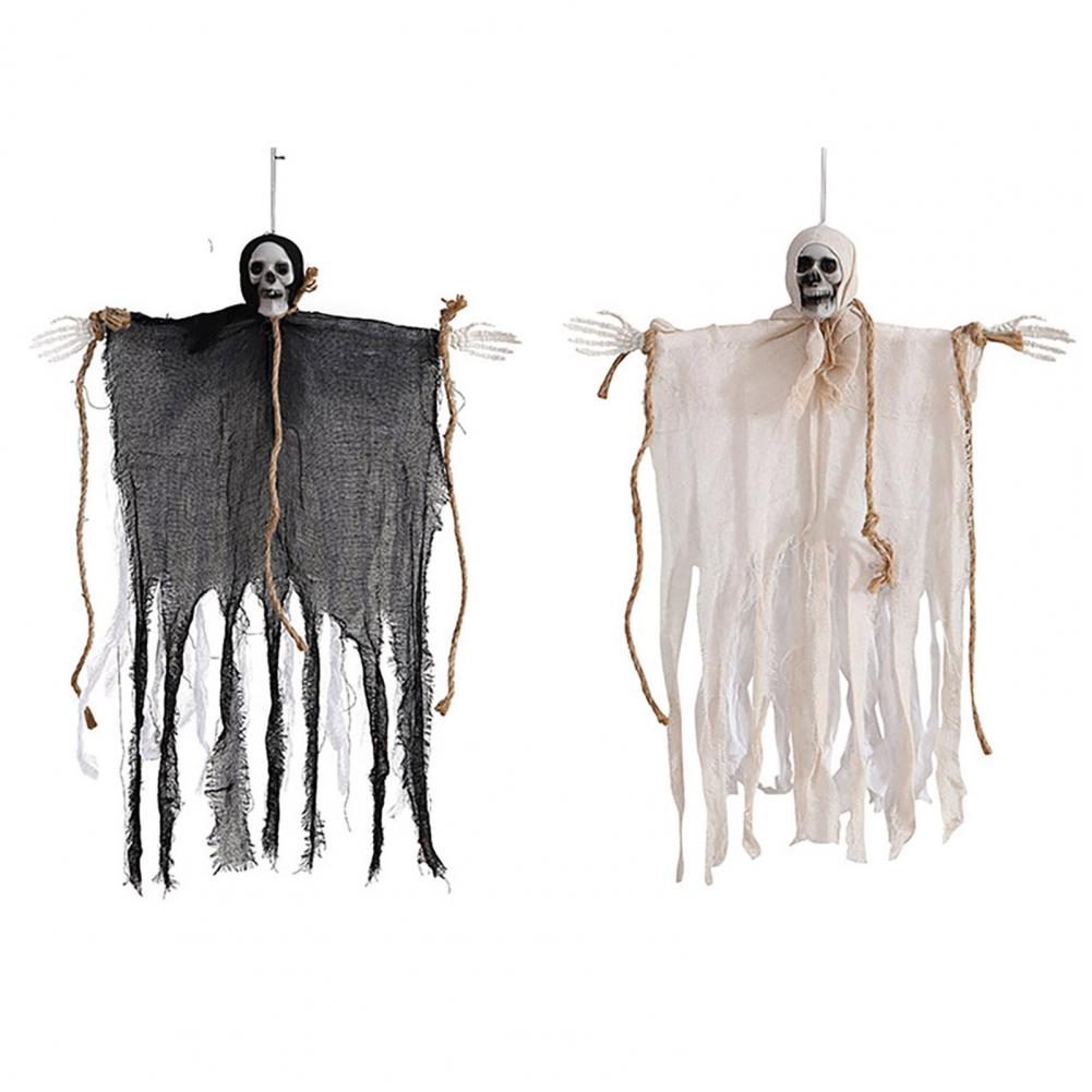 Hanging Ghost Ornament Secret Room Atmosphere Ornament Spooky Halloween Hanging Ghost Decoration for Haunted House for Porch