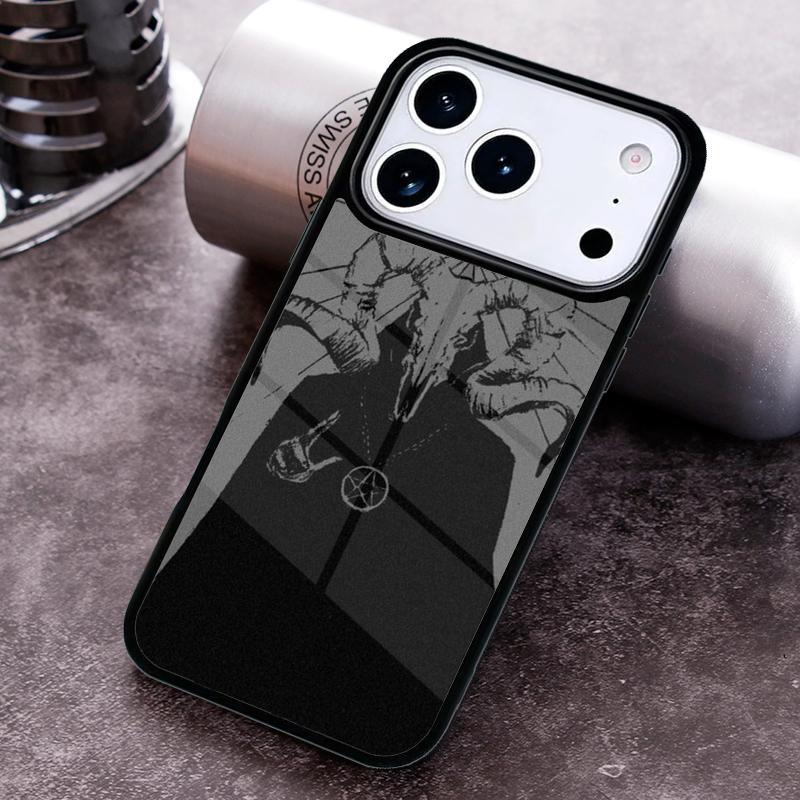 Gothic Witch Satan Phone Case for iPhone 17 16 15 Pro Max Air 14 13 12 11 Plus Shockproof Cover