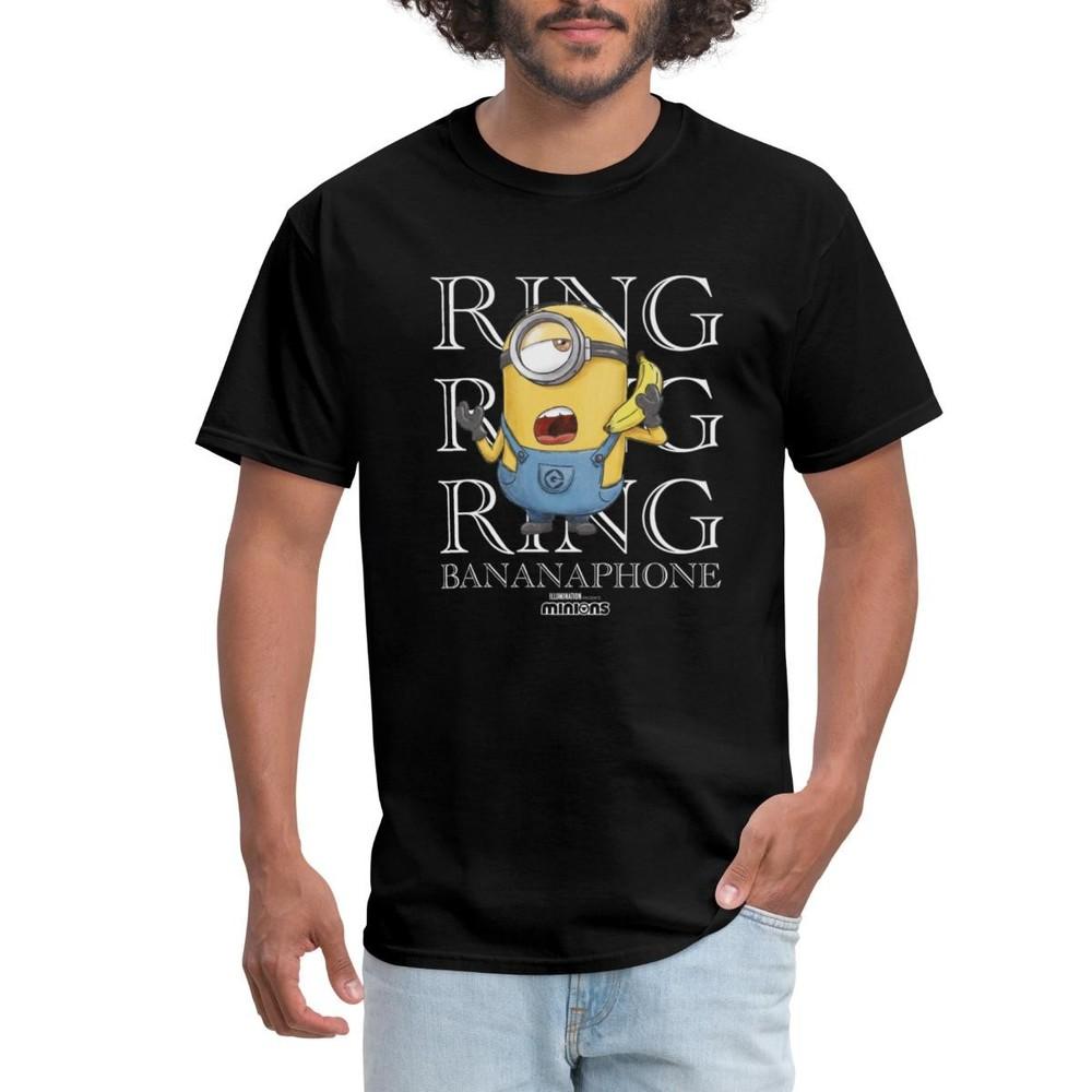 

Minions Ring Ring Ring Bananaphone Rings Men039;s T-Shirt Unisex T-Shirt L