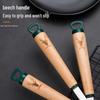 ZISIZ Beechwood Stainless Steel Wok Spatula Set