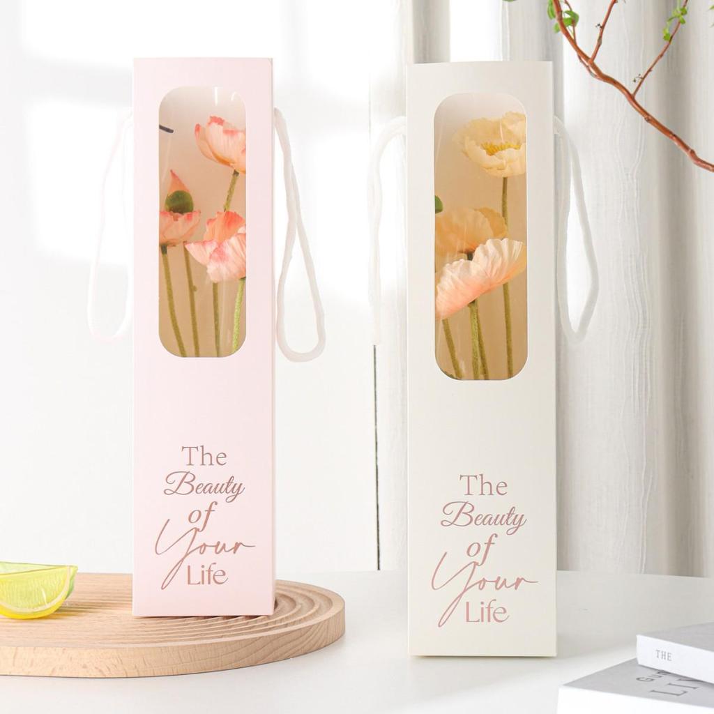 Mother's Day Poppy Gift Box: Faux Flowers for Graduation & Home Decor