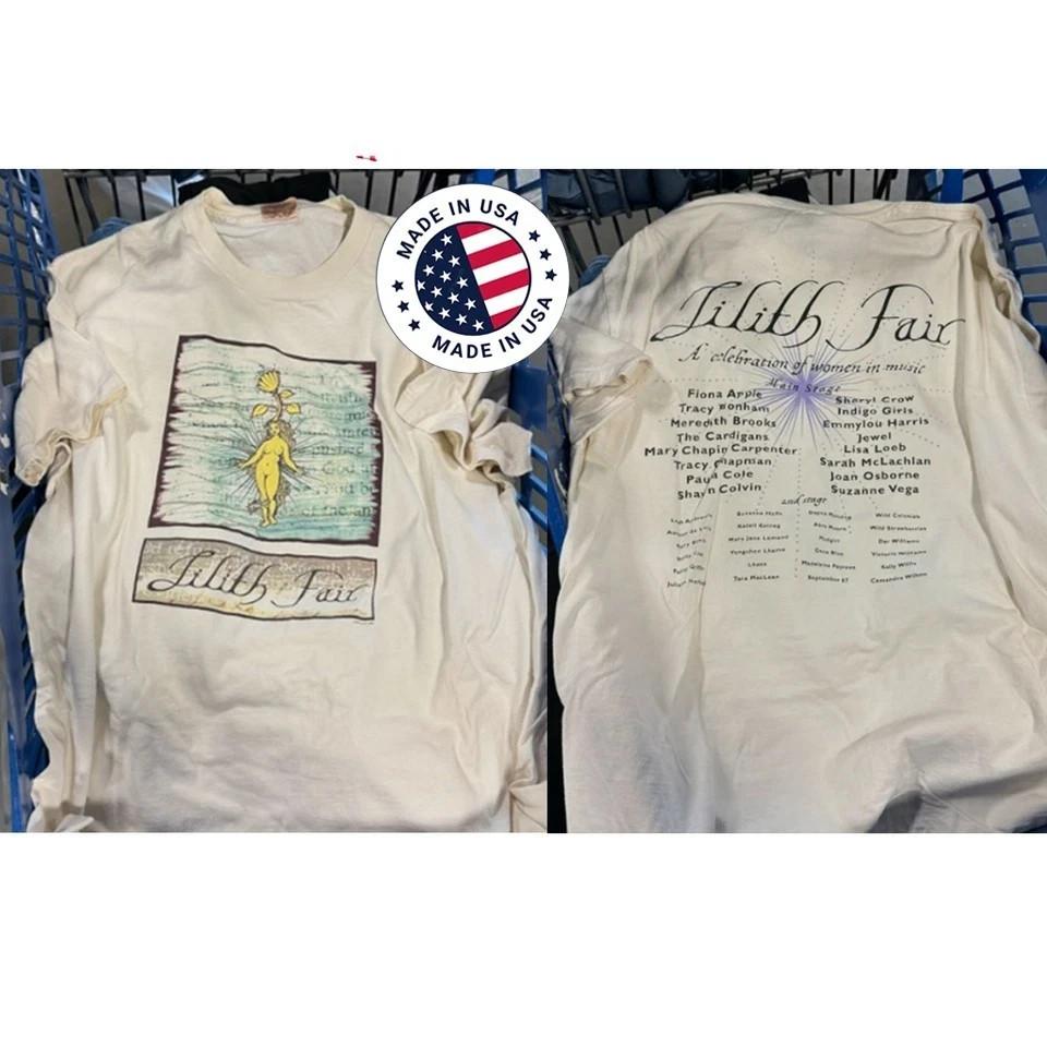 Vintage 1997 Lilith Fair Concert Shirt Two Sides Reprint White S-4XL HT744