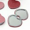 1 Piece Dual Sided Portable Heart Shaped Compact Mirrors Folding Makeup Mirror Travel Size High Definition Pocket Vanity