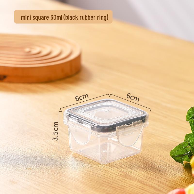 Transparent Rectangular Food Storage Container with Lid