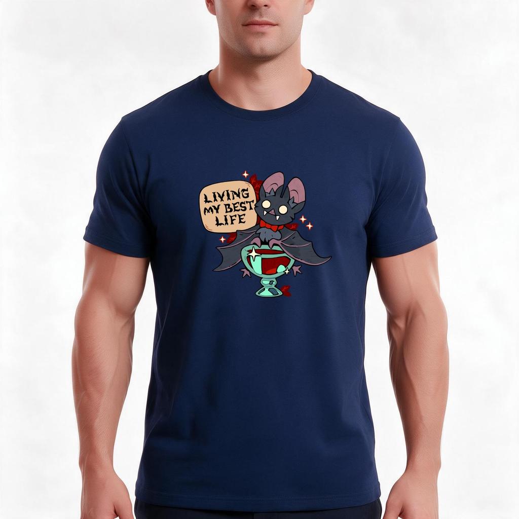 Living My Best Life Tshirt Summer Casual Cotton Tee Oversized Streetwear Tops Vintage Graphic Print Loose Fit Short Sleeve