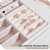 Vintage Doppelschichtiger Schmuckaufsteller Organizer Schmuck Aufbewahrungsbox Ohrringe Ringe Halter Reise Multifunktionsetui