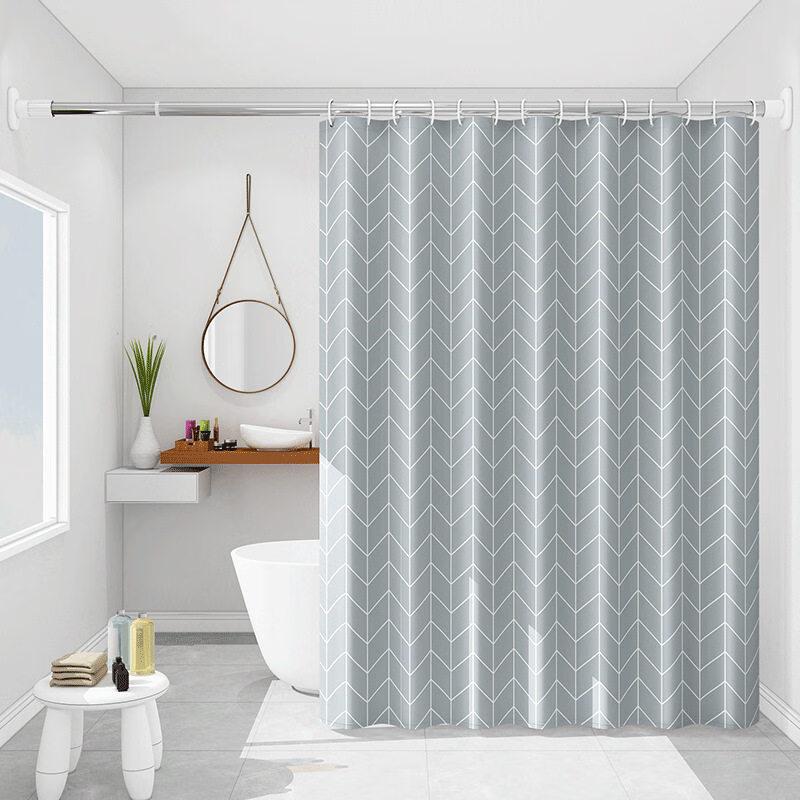 LIEI PEVA Waterproof Shower Curtain