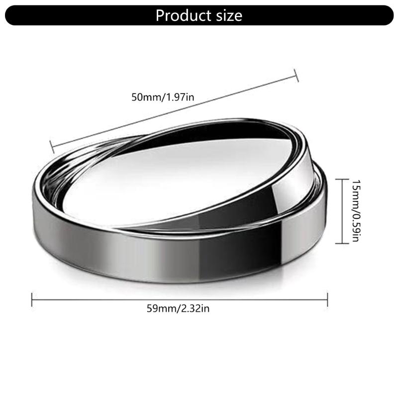 Blind Spots Auxiliary Mirrors Round Glass Frameless Convex General  Fit Car Safety Mirror Simple Use for Car SUV Truck