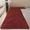 Kitchen Floor Mat Stain-resistant Wear-resistant Foot Mats Minimalist Solid Color Carpet Long Runner Rug Home Decor Rugs