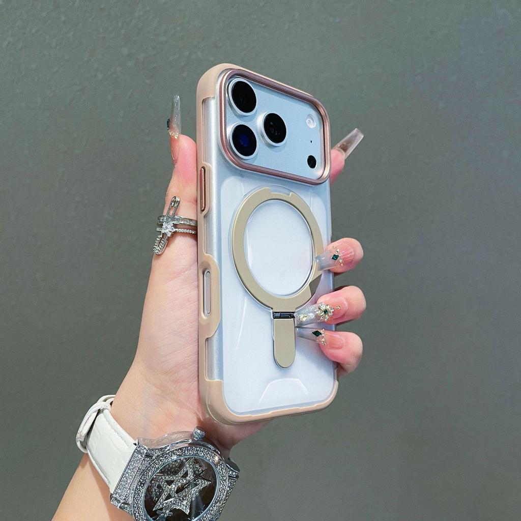 Kirin Stand for iPhone 17 Pro Max with Apple 16 Pro Matte Skin-Feel & 15 Pro Protective Case